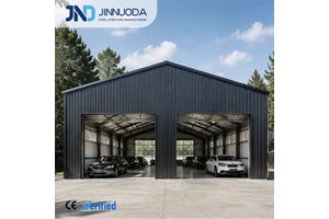 Durable Prefab Steel Structure Car Garage Custom Car Parking Prefabricated Garage Storage Prefab Garage Metal Building Kit