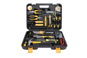 Special Electrician Hand Tool Set 37 Pcs Screwdriver Box Cordless Nipper Pliers Hammer Insulated Tool Hand Tape Kit Machine