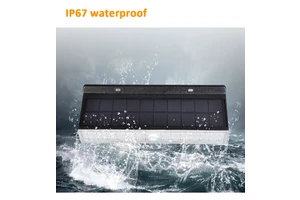 New Design Solar Power Dual Functional Outdoor Wall Light Solar Contour Light IP67 Waterproof Motion Sensor Led Lights
