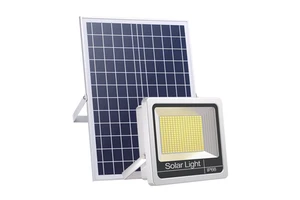 All-in-One 40W-200W LED Solar Cell Light IP67 Rechargeable Outdoor Floodlights with Lifepo4 80 Solar Projector 60 90 120 150 200