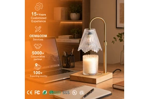 Household Cross-border American-style Timing Horizontal Bedside Lamp Solid Wood Construction Telescopic Dimmable Aroma Lamp