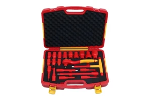 Professional Electrical Tool Kit 21 PCS 1/2 Inch VDE Insulated Electrician Tool Set Socket Screwdriver Set