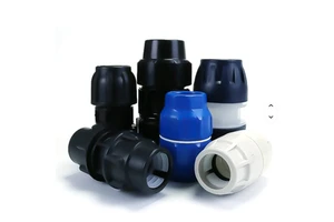Push Fit Compression Fittings Microduct Coupler Straight Micro Duct Coupler 40 MM HDPE Pipe Coupling Microduct Accessory