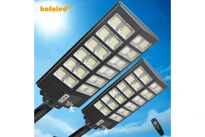 Hofoled IP65 Solar Panel Street Lights High Lumen 600W 800W 1000W 2000 Watts Motion Sensor Exterior LED Solar Light Outdoor