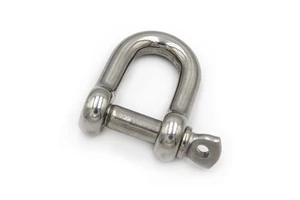 AISI304 M5 Adjusted Shackle Outdoor European Type D Shackle for Camping Survival Rope Bracelets