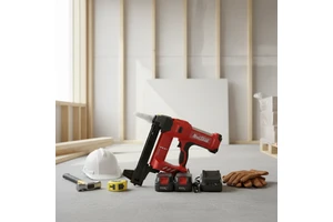 Bestselling NAILTASK DCCN90S2 20V Cordless Lithium Nail Guns 4.0Ah Battery for Doors, Windows, Concrete Installation