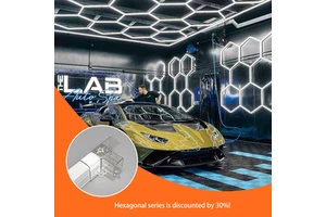 Hexagonal Led Detailing Workshop Garage Lamp Maintenance Bay Car Showroom Light