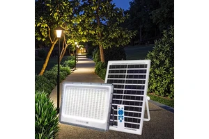 Outdoor Aluminum Garden & Road LED Solar Panel Spotlight IP65 Flood Light with ABS Lamp Body
