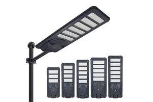 High Quality Solar LED Street Light IP65 Waterproof ABS Material LiFePO4 Battery Monocrystalline Solar Panel Highway DC Road