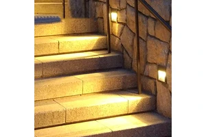 LED IP65 Rated Modern Aluminum Stair Lighting Controller System Outdoor Wall Lamps for Step by Step Illumination