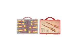 8Pc Chrome Vanadium Steel Screwdriver Set Magnetic Tip Phillips Slotted Professional Electrician Hand Tool Kit with Storage Case