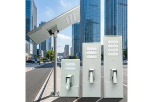 High Quality IP66 Rated Aluminum Solar Street Lights with Remote Control High-Brightness LED Battery-Powered