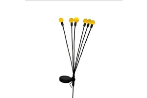 Waterproof IP65 Garden Firefly LED Solar Warm White Starburst Swaying Path Landscape Lights