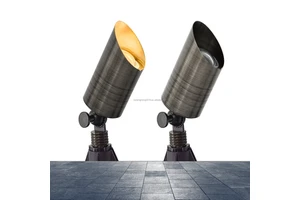 RAL-8100 Outdoor Landscape Lighting Low Voltage LED Spot Light in Antique Bronze Finish for DC or AC Power Supply