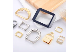 Zinc Alloy Eco Metal D-ring Custom Logo Square Metal Buckle 10 16 19 25mm 32 38 50mm Bag D Ring Buckle for Handbag