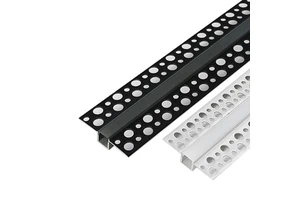 ShenZhen Manufacturer Ceiling Drywall LED Recessed Profile Aluminum Channel Plaster LED Aluminium Profile Gutter