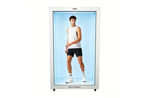 75 86 Inch Interactive Transparent LCD with Built-in Camera Showcase 3D Hologram Screen OPS Computer Digital Signage Display