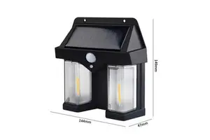 Modern Outdoor Solar Lamp with Motion Sensor IP66 LED Light Source Waterproof Landscape Garden Decoration by Sunlight Power