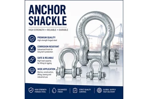 Bolt Type Anchor Shackle HDG | Heavy Duty Bow Shackle | US Type G209 Bow Shackle