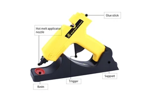 500W Electric DIY Hot Glue Gun with Fast Preheating Anti-Dropping System and 3-Year Warranty