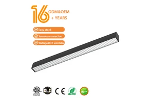 Aluminum Hexagon Profile Anti-Glaring IP44 Industrial Skyline Linear Light with 5-Year Warranty