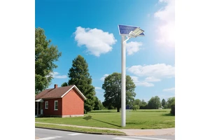 5000W Solar Street Light 3 Side Wide Angle Design IP65 Waterproof Square for Outdoor Area and High Power Flood Lighting
