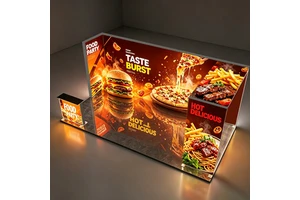 Baimeng Double Sided ODM Modular Exhibition Booth for Expo Event Backlit Light Box Stand