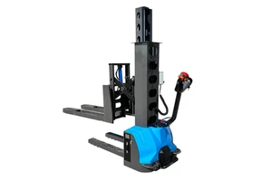 Factory Direct 1T 1.6M Lift Stacker Machine Self Loading Portable Forklift Full Electric Stackerer