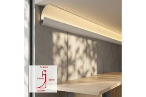 Easy Installation Linear Slot LED Wall Washer Aluminum Body Corner Skirting Lamp Lights Honeycomb Panel Type Water Resistant