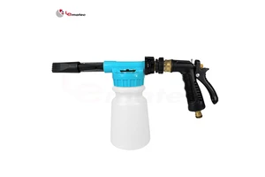 LEMATEC Low Pressure ABS/Plastic PP Bottle Car Wash Foam Gun Garden Hose Sprayer Adjustable Soap Dispenser for Home Auto