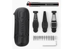 Portable Durable Universal Bicycle Repair Kit Large Capacity Built-in Hose Pump Tire Levers Patch Kit Aluminum Alloy Water