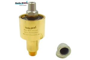 Customized Non-standard HS-X10-6 Brass Water-Cooled High Temperature Rotary Swivel 1/2 Inch Threaded Connection Polished 10 Bar