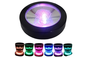 RGB New Style Transparent Led Acrylic Wedding Party Cup Pad Light