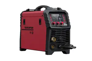 ARCCAPTAIN MIG250 110V/220V MIG/Gasless MIG/Stick/Lift TIG Welder with Spool Gun 6-in-1 MIG Welding Machine