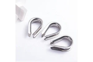 16mm Rope Net End Fitting Stainless Steel Open Thimble