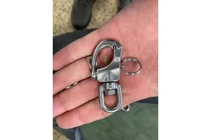 Wholesale Stainless Steel 316 Jaw Swivel Fixed Snap Shackle With Quick Release Pin for Sailboat Spinnaker Halyard