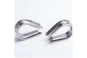 M16 304 Stainless Steel Wire Rope Accessories Sling Thimble for Cable