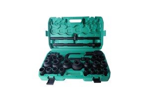 26-Piece Heavy-Duty Sleeve Set 3/4 Hexagon Plum Set 19mm-65mm Auto Repair Combined with Phosphating Matte Finish