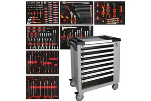 Hot Sale Heavy Duty Diagnostic Truck Durable Professional Utility Workbench Tool Box Drawers Iron Tool Trolley