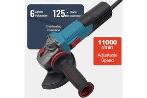 Small High-performance 125mm Brushed Plug-In Electric Angle Grinder 750W Speed Adjustment Corded Industrial Angle Grinder
