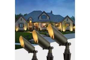 Hot Sale Die-Cast Brass Waterproof Low Voltage Landscape Lighting up Light Outdoor Led Spotlight With Stake