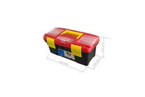 Toolbox Organizer Case with Handle Portable Hardware Storage Box for Home