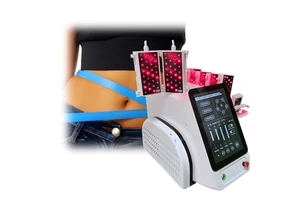 6D Full Body Weight Loss Lipo Pads Red Led Light Contour Light Therapy Body Contouring Slimming Infrared Heat Massage Machine