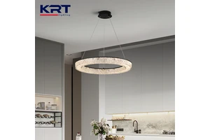 China Supplier 2 Years Warranty Indoor Luxury Hanging Decorative Pendant Light Led Ring Lamp