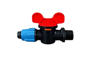 Irrigation Valve Coupling 1/2 in Black Red Blue PP Plastic Straight Type for Garden Irrigation Systems Vietdrip
