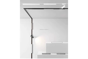 Dimmable 48V LED Intelligent Magnetic Track Light Modern Indoor Lighting System with Aluminum Body for Showroom