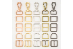 Bag Hardware 20 25mm 38mm D Ring Tri-Glides Slide Buckles 4/5" 1" Swivel Snap Hook for Bag Making Buckles DIY Accessories Craft