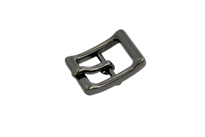 2025 Hot-Selling 25mm Square Electroplated Gunmetal Pin Buckles Light Weight Metal Hardware Accessories for Sandals Watches