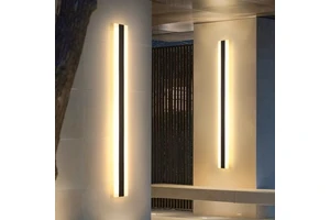 Modern Strip Wall Lamps Indoor Outdoor Aluminum Acrylic Wall Bar Ceiling Lights