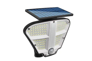 160LED Solar Garden Lamp Motion Sensor Light with Flame Outdoor Waterproof Street Lamp